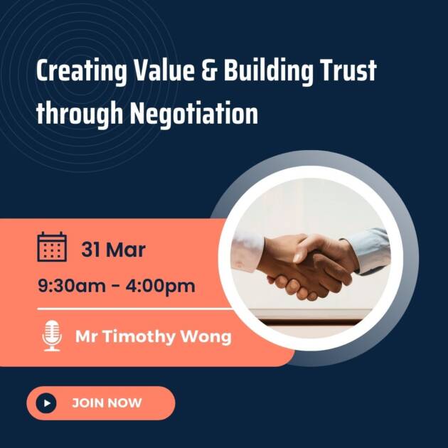 Creating Value & Building Trust through Negotiation