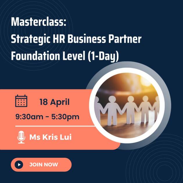 Masterclass: Strategic HR Business Partner Foundation Level (1-Day)
