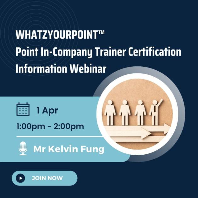 WHATZYOURPOINT™ Point In-Company Trainer Certification Information Webinar