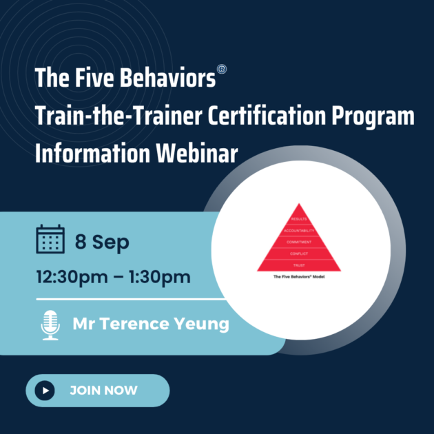 The Five Behaviors® Train-the-Trainer Certification Program Information Webinar