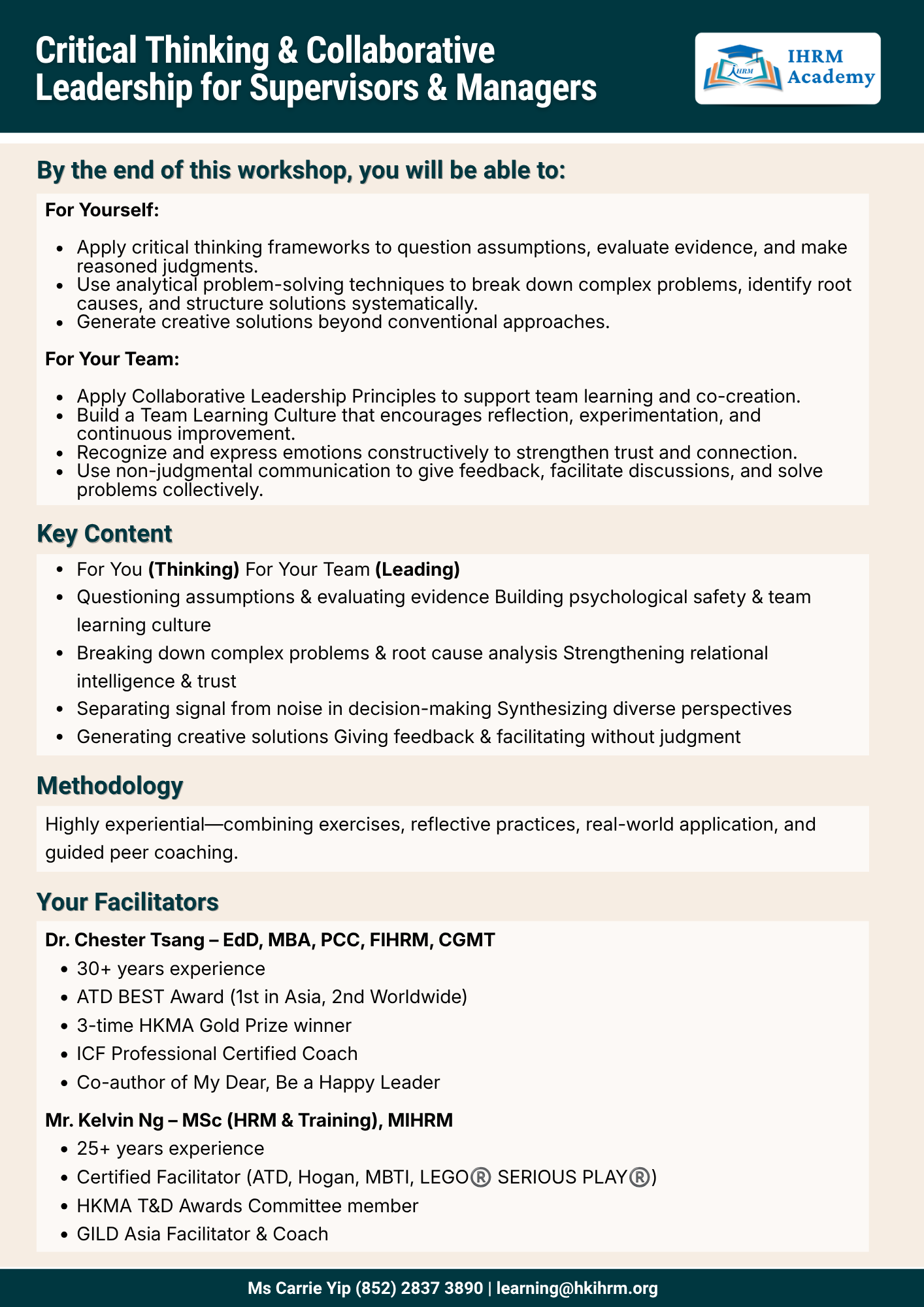 Critical Thinking & Collaborative Leadership for Supervisors & Managers - Image 3