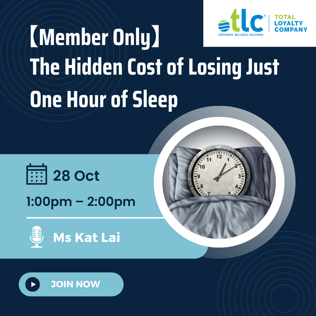 TLC - The Hidden Cost of Losing Just One Hour of Sleep (28 Oct)
